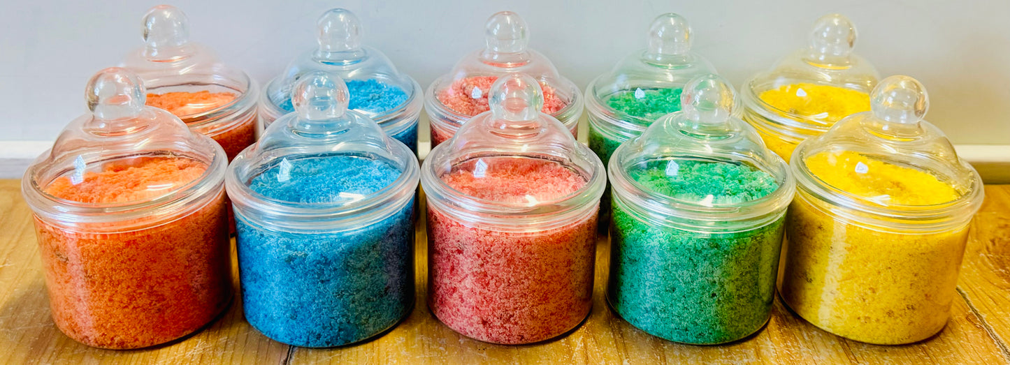 Christmas Victorian Pots of Foaming Bath Salts Bundle